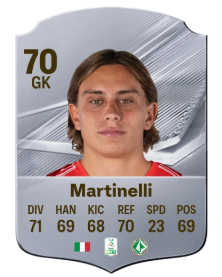 Martinelli 70 Common GK FC 26 card