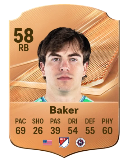 Baker 58 Bronze RB FC 27 card