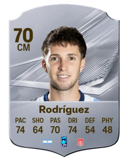 Rodríguez 70 Silver CM FC 27 card
