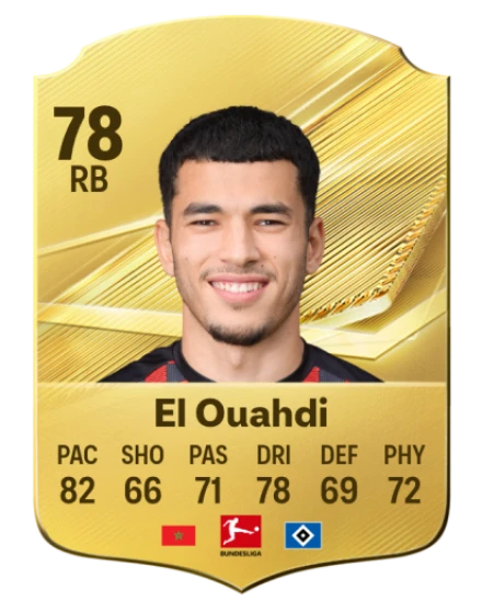 El Ouahdi 78 Rare RB FC 26 card