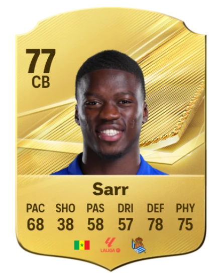 Sarr 77 Gold CB FC 27 card
