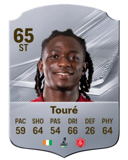 Touré 65 Silver ST FC 27 card