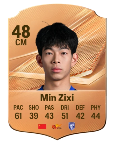 Min Zixi 48 Bronze CM FC 27 card