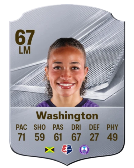 Washington 67 Silver LM FC 27 card