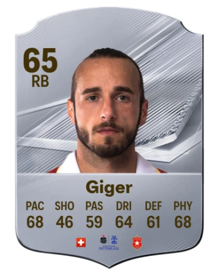 Giger 65 Silver RB FC 27 card