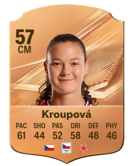 Kroupová 57 Bronze CM FC 27 card