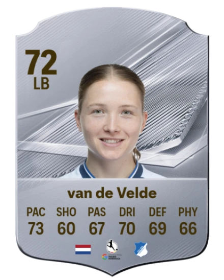 van de Velde 72 Common LB FC 26 card