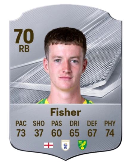 Fisher 70 Common RB FC 26 card