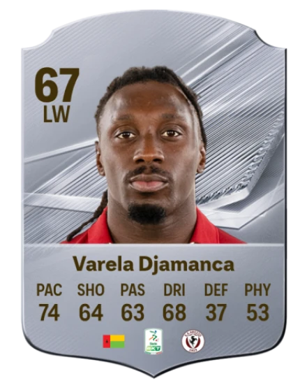 Varela Djamanca 67 Rare LW FC 26 card