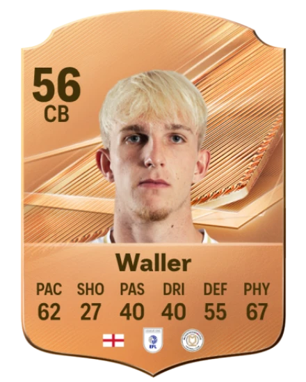 Waller 56 Bronze CB FC 27 card