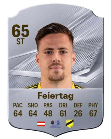 Feiertag 65 Silver ST FC 27 card