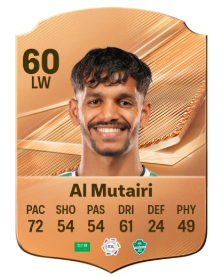 Al Mutairi 60 Bronze LW FC 27 card