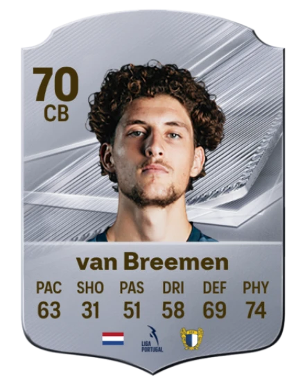van Breemen 70 Common CB FC 26 card