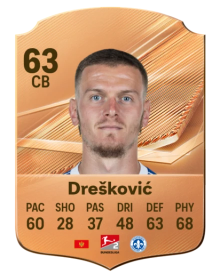 Drešković 63 Bronze CB FC 27 card
