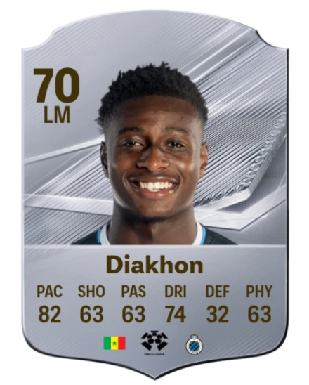 Diakhon 70 Silver LM FC 27 card