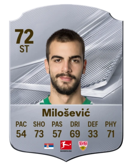 Milošević 72 Common ST FC 26 card