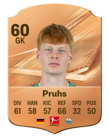 Pruhs 60 Bronze GK FC 27 card