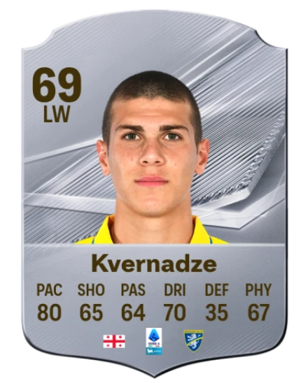 Kvernadze 69 Silver LW FC 27 card