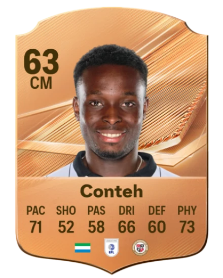 Conteh 63 Common CM FC 26 card