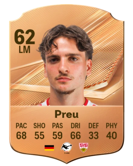 Preu 62 Common LM FC 26 card