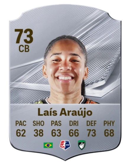 Laís Araújo 73 Silver CB FC 27 card