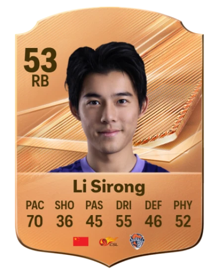 Li Sirong 53 Bronze RB FC 27 card