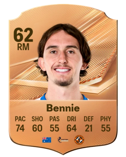Bennie 62 Bronze RM FC 27 card