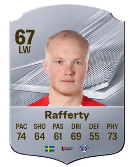 Rafferty 67 Common LW FC 26 card