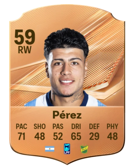 Pérez 59 Bronze RW FC 27 card