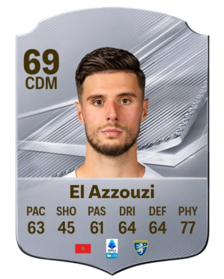El Azzouzi 69 Silver CDM FC 27 card