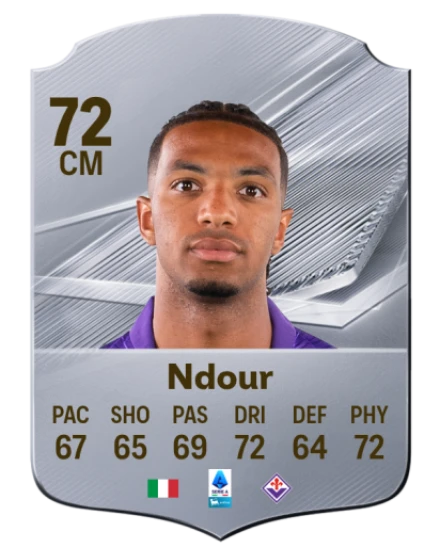Ndour 72 Silver CM FC 27 card