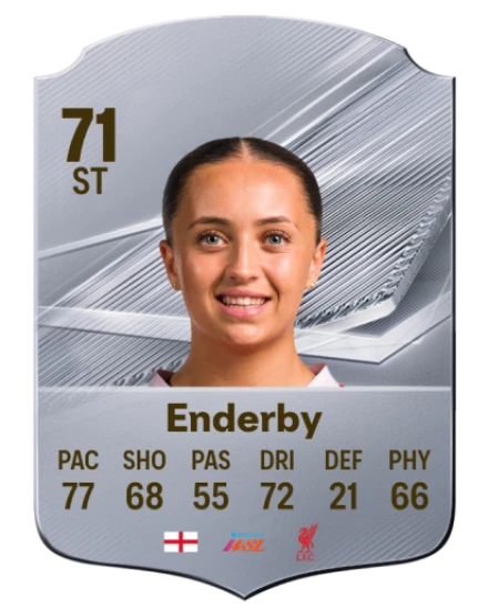 Enderby 71 Silver ST FC 27 card