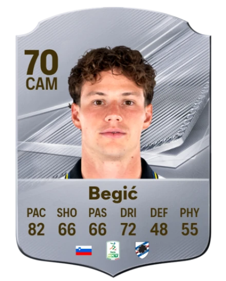 Begić 70 Silver CAM FC 27 card