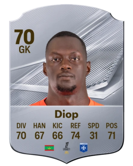 Diop 70 Common GK FC 26 card