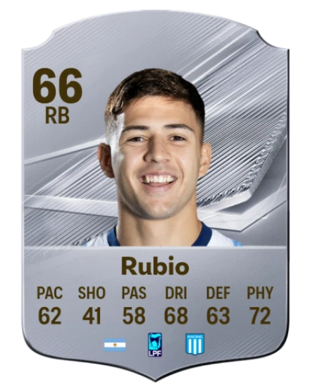 Rubio 66 Silver RB FC 27 card