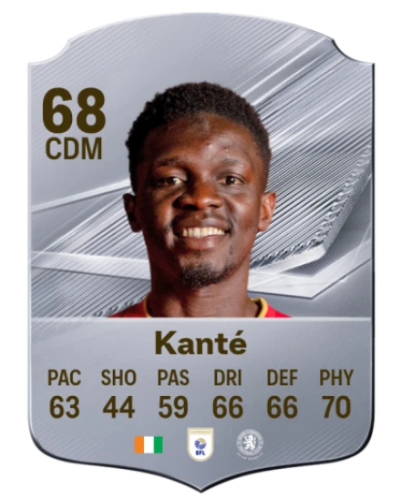 Kanté 68 Silver CDM FC 27 card