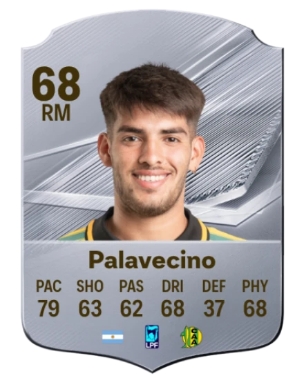 Palavecino 68 Silver RM FC 27 card