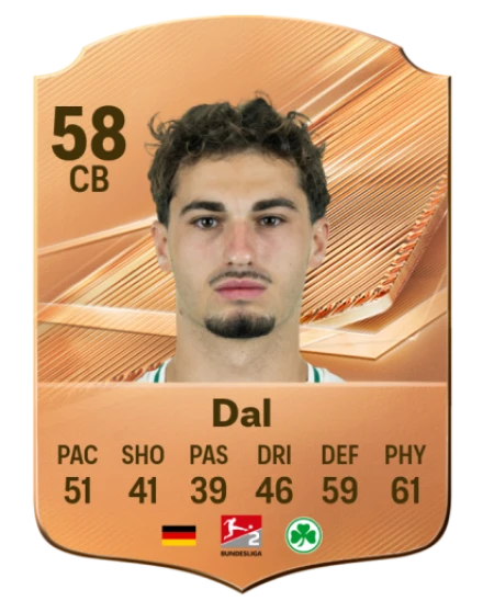 Dal 58 Bronze CB FC 27 card