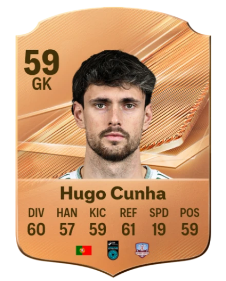 Hugo Cunha 59 Common GK FC 26 card