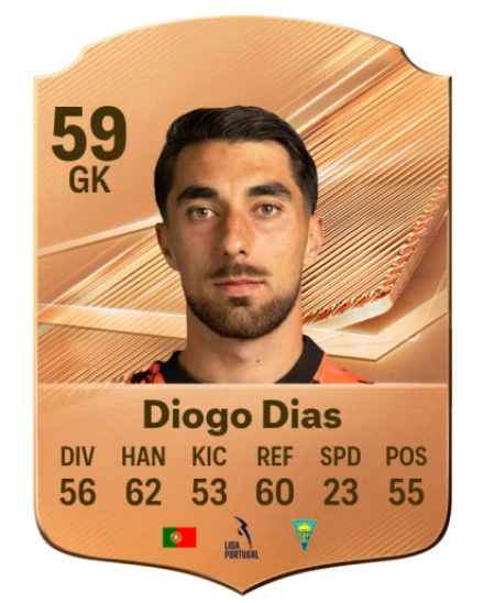 Diogo Dias 59 Bronze GK FC 27 card
