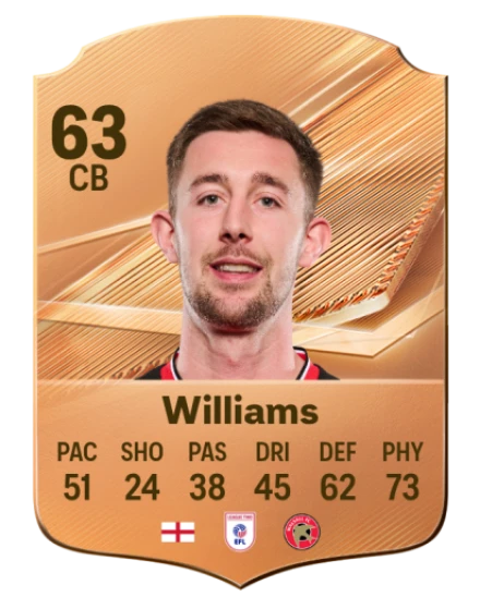 Williams 63 Common CB FC 26 card