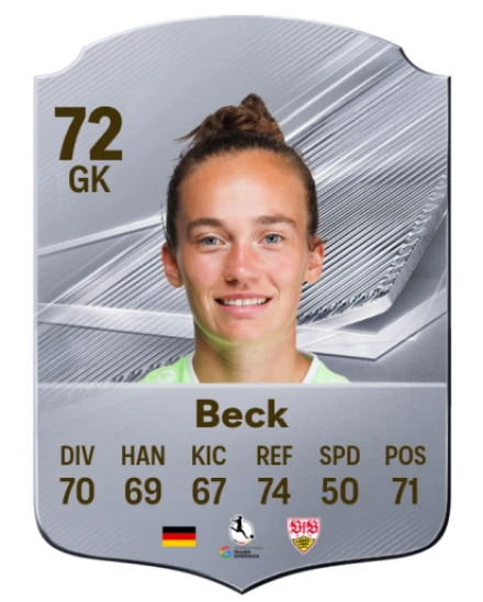 Beck 72 Common GK FC 26 card