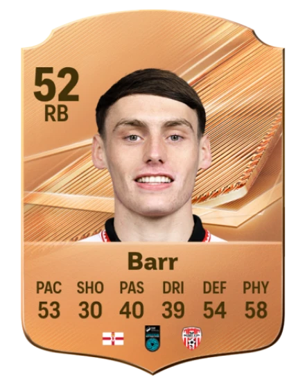 Barr 52 Bronze RB FC 27 card