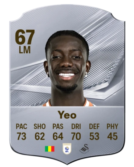 Yeo 67 Silver LM FC 27 card