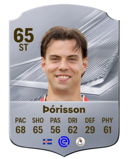 Þórisson 65 Silver ST FC 27 card