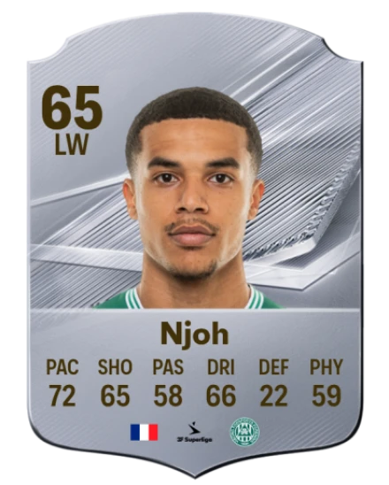 Njoh 65 Silver LW FC 27 card