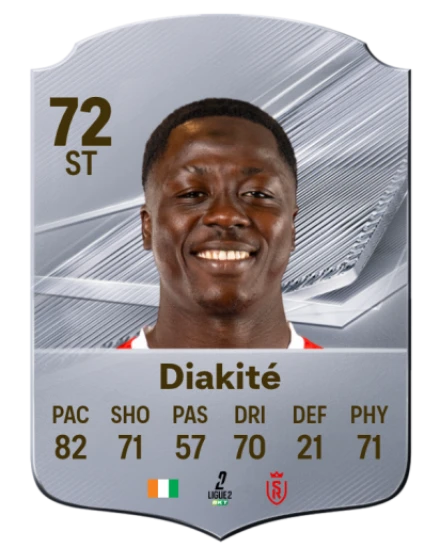 Diakité 72 Rare ST FC 26 card