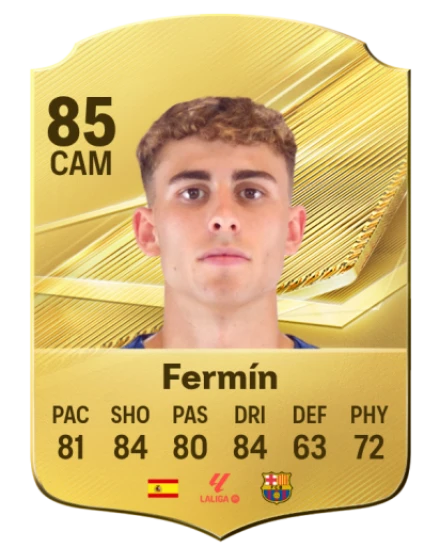 Fermín 85 Gold CAM FC 27 card