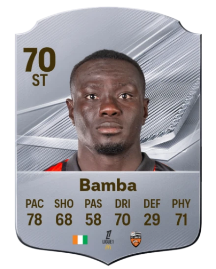 Bamba 70 Silver ST FC 27 card