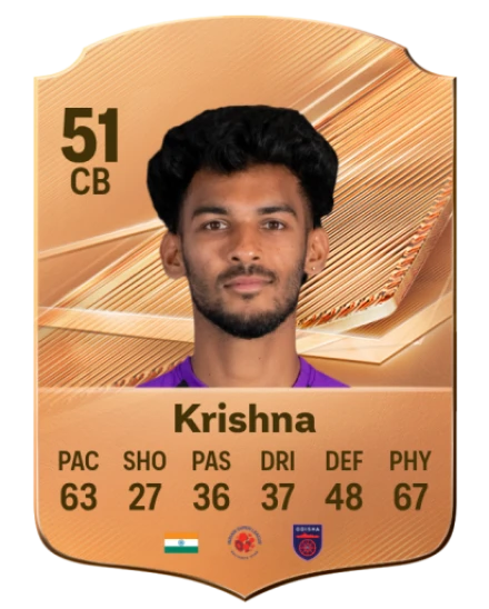 Krishna 51 Bronze CB FC 27 card
